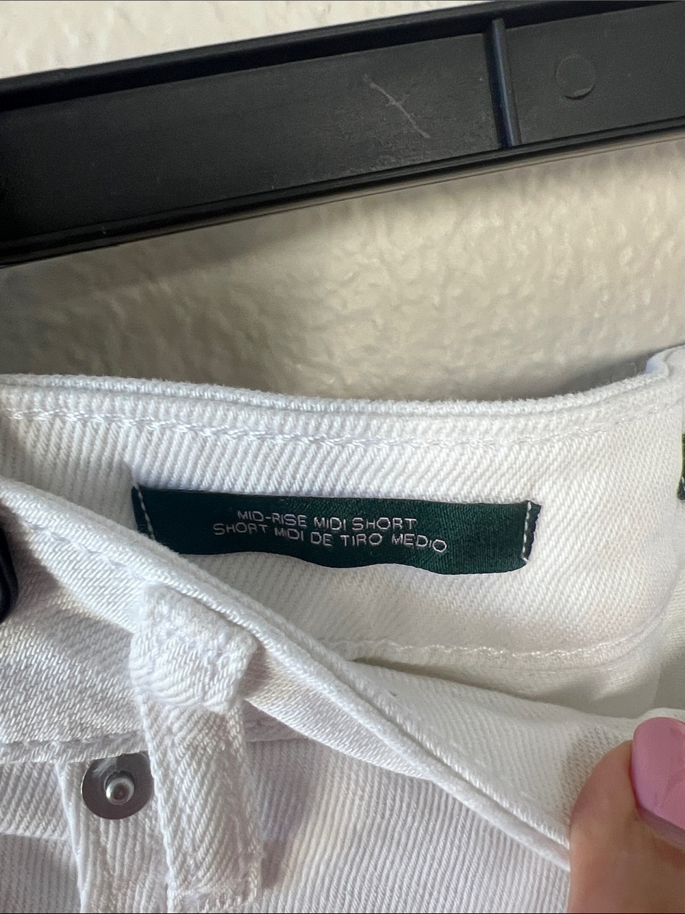 wild fable White Denim mid-Rise Jean Shorts - Picture 3 of 5